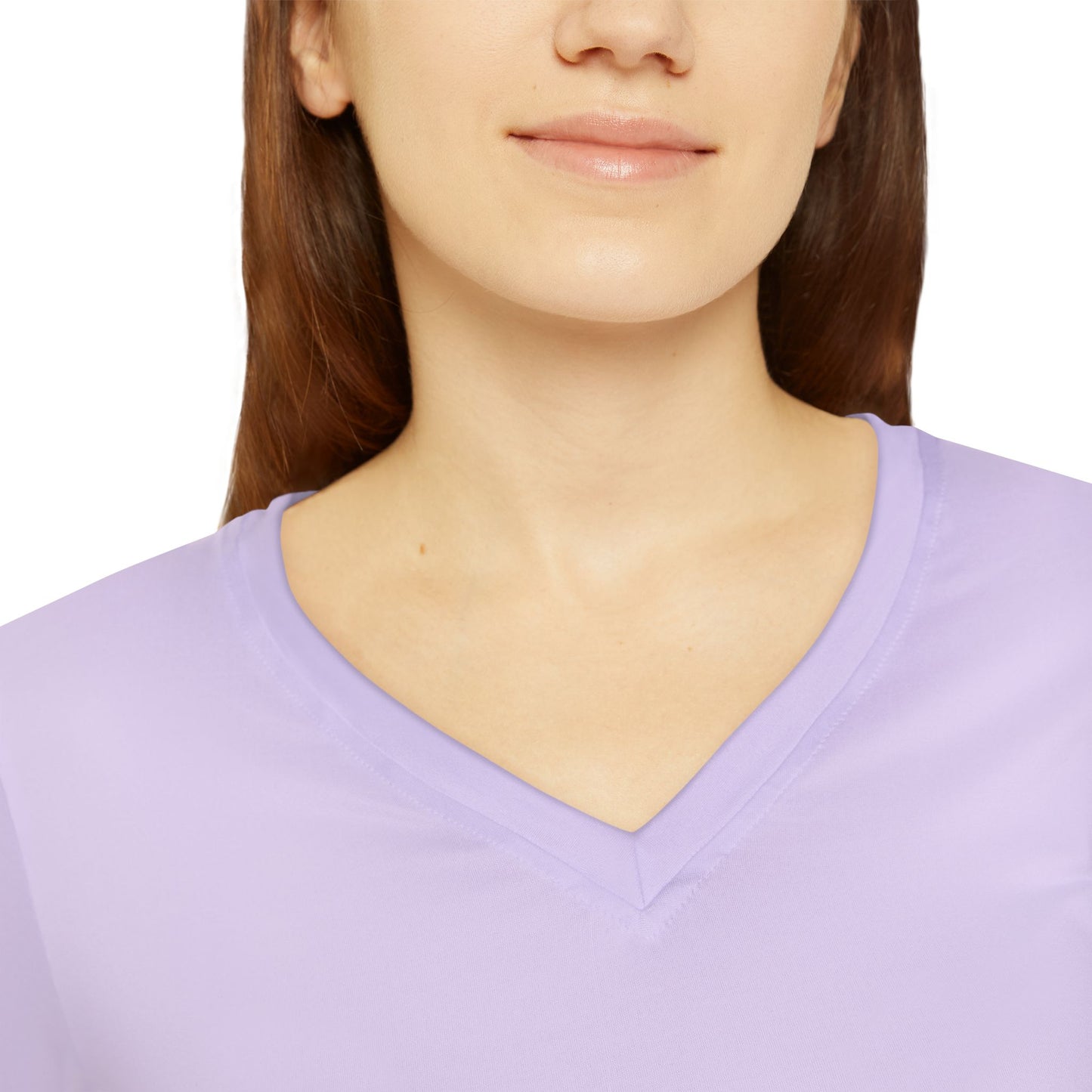 Women's Amethyst Long Sleeve V-Neck Shirt XS - 4XL