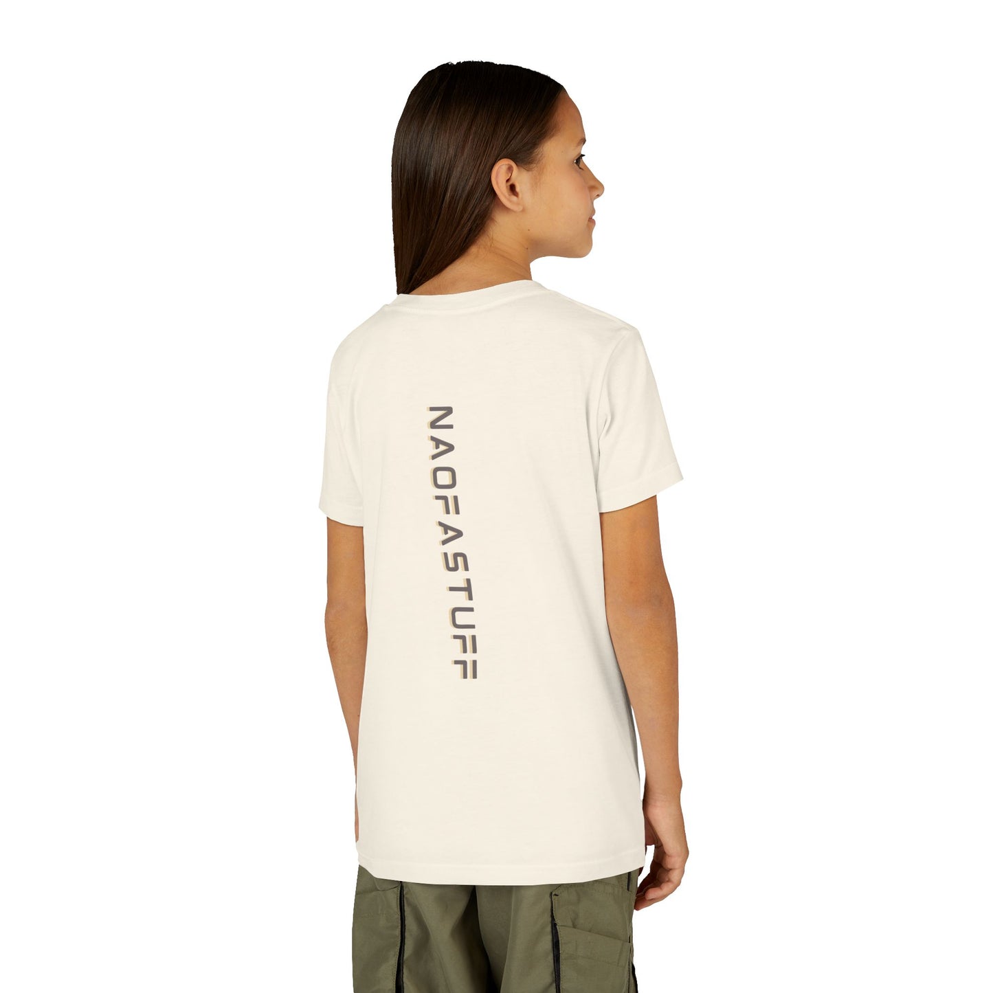 Minimalist Youth Tee with NaofaStuff Design (Back only)