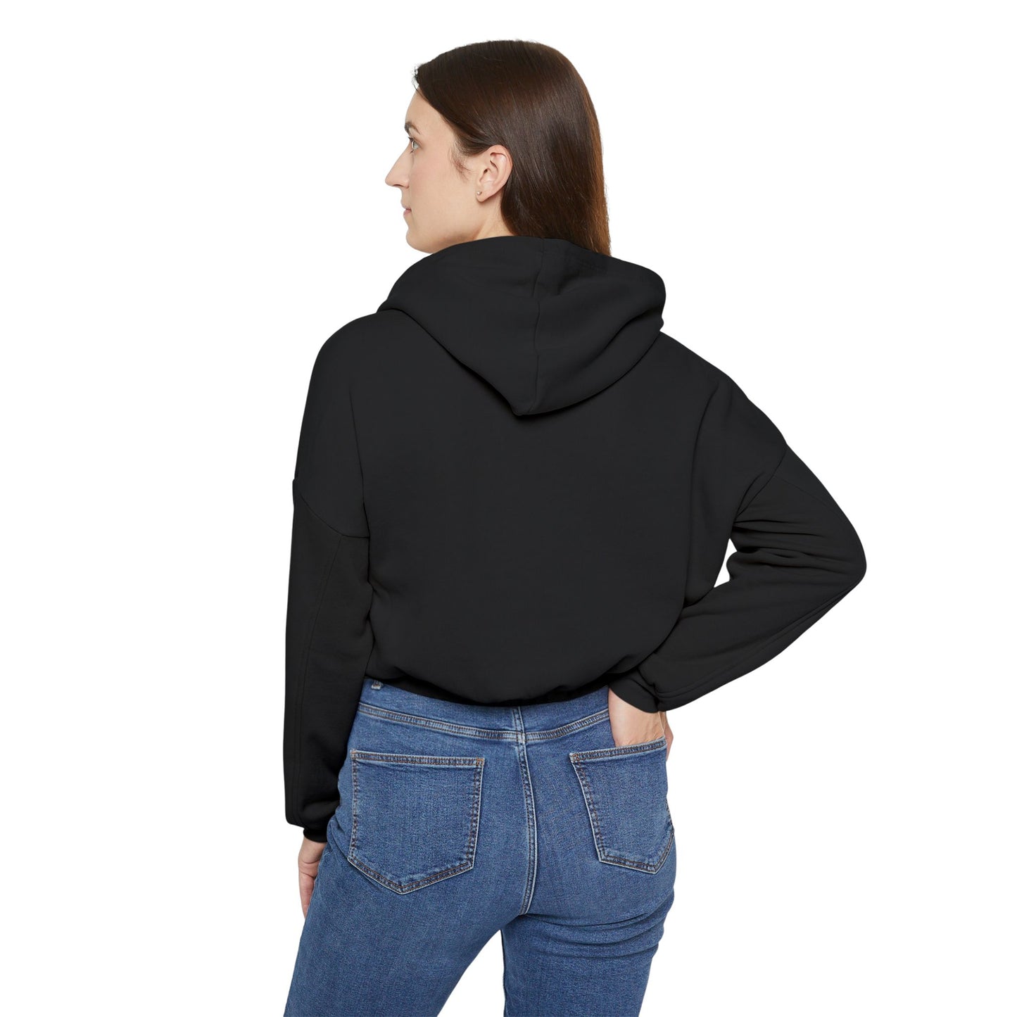 Cozy Women's Cinched Bottom Hoodie - Onyx