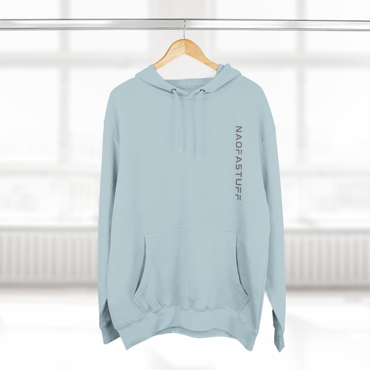 Women's Stylish Fleece Hoodie - Blue Mist