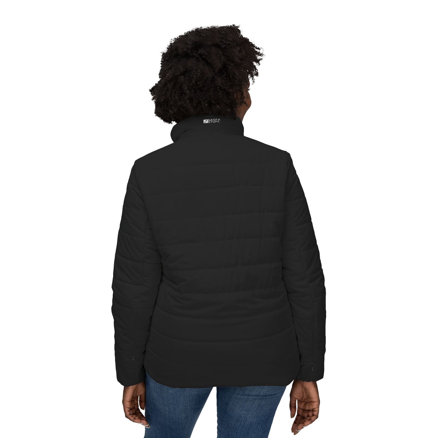 Chic Onyx Women's Puffer Jacket, Cozy Outerwear