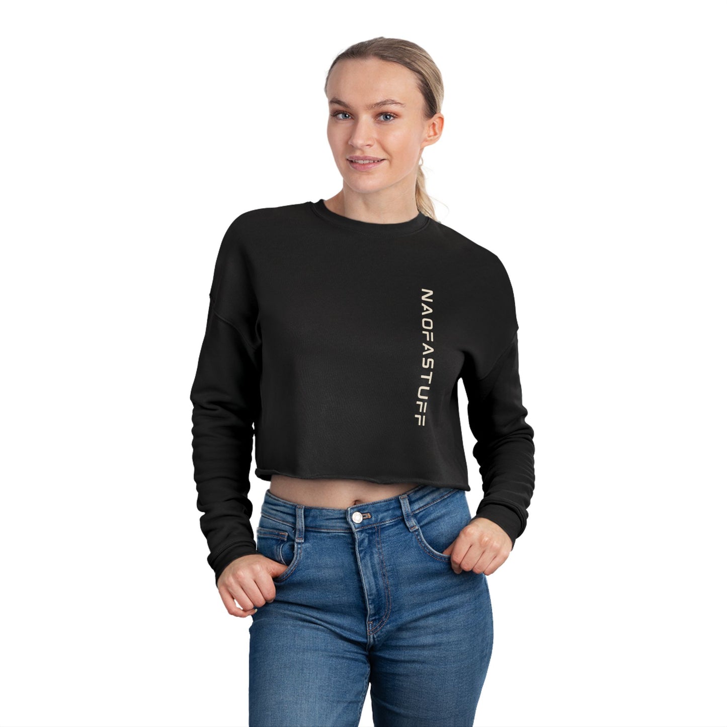Onyx Cropped Sweatshirt, NaofaStuff Design