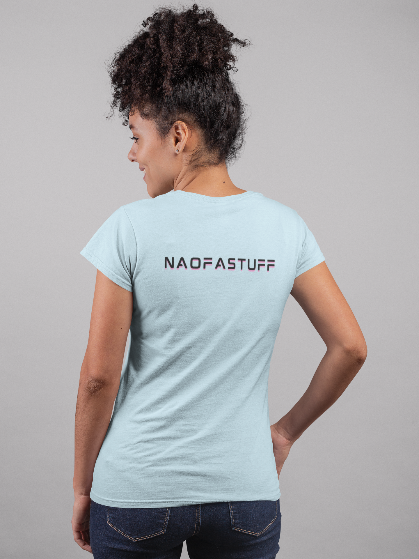 Aqua Women's Tee - NaofaStuff Design (Back only)
