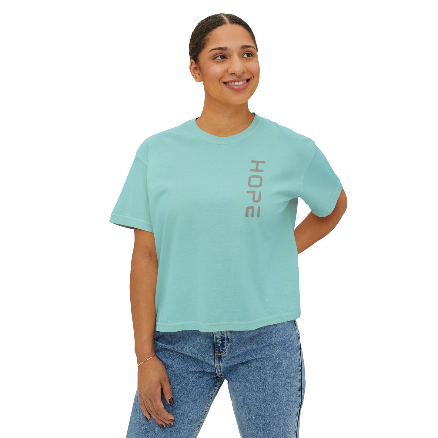 Hope Women's Boxy Tee - Everyday Comfort Wear