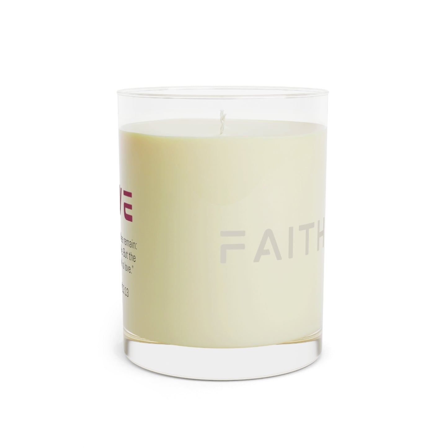 Scented Candle - Inspirational Love, Faith & Hope