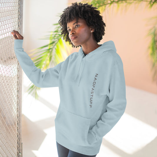 Women's Stylish Fleece Hoodie - Blue Mist