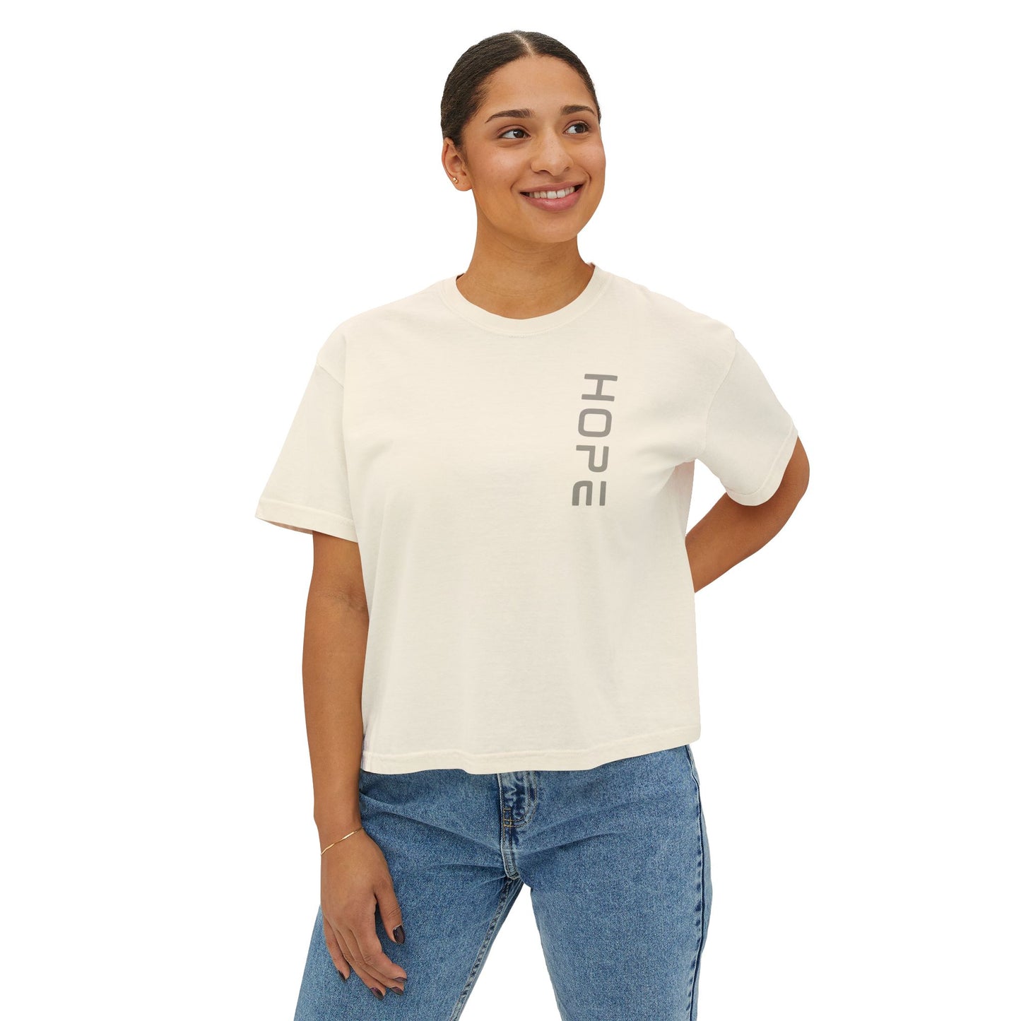 Hope Women's Boxy Tee - Everyday Comfort Wear