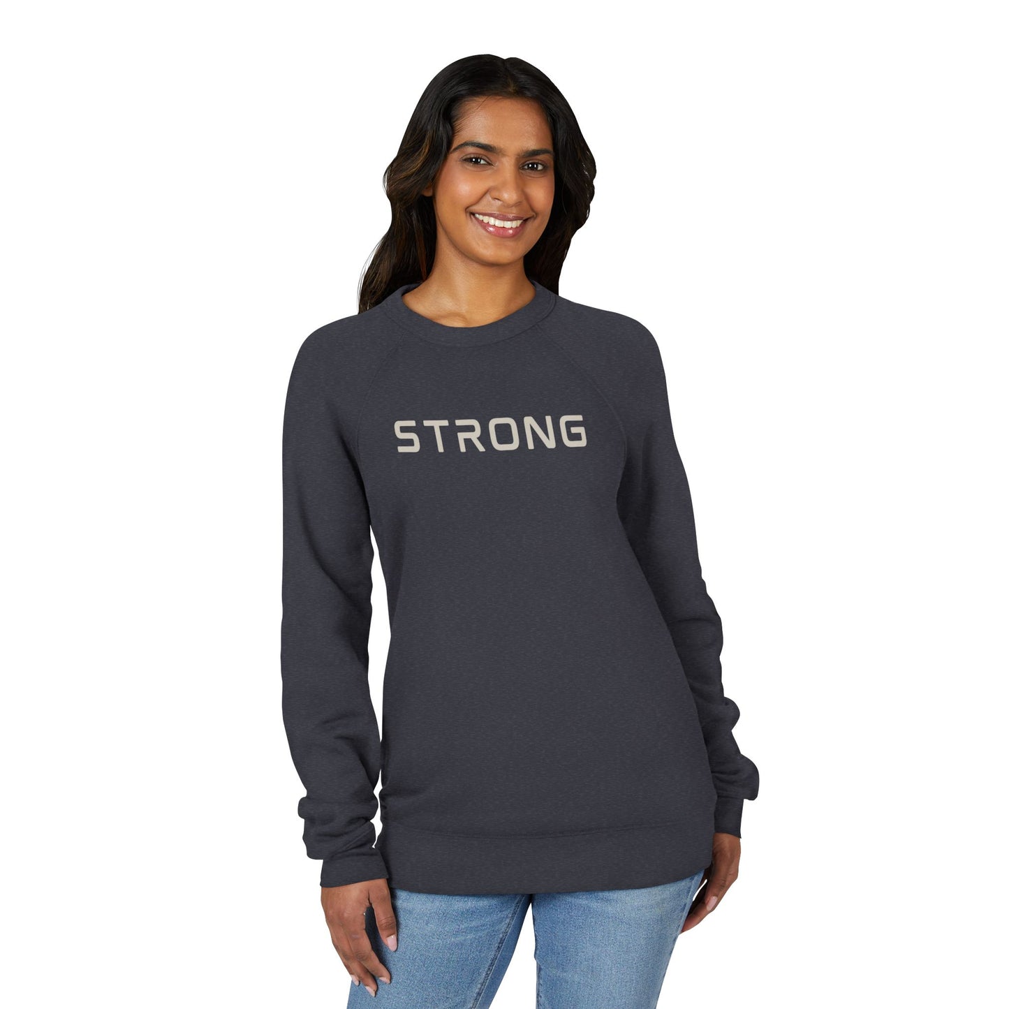 Strong Women's Raglan Sweatshirt - Unisex Fleece