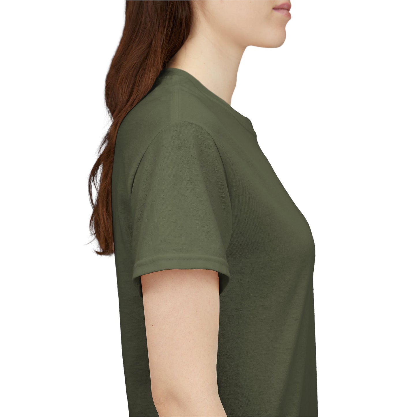 Military Green Women's Tee -  Low Price, S-5XL - Sleeve Branding
