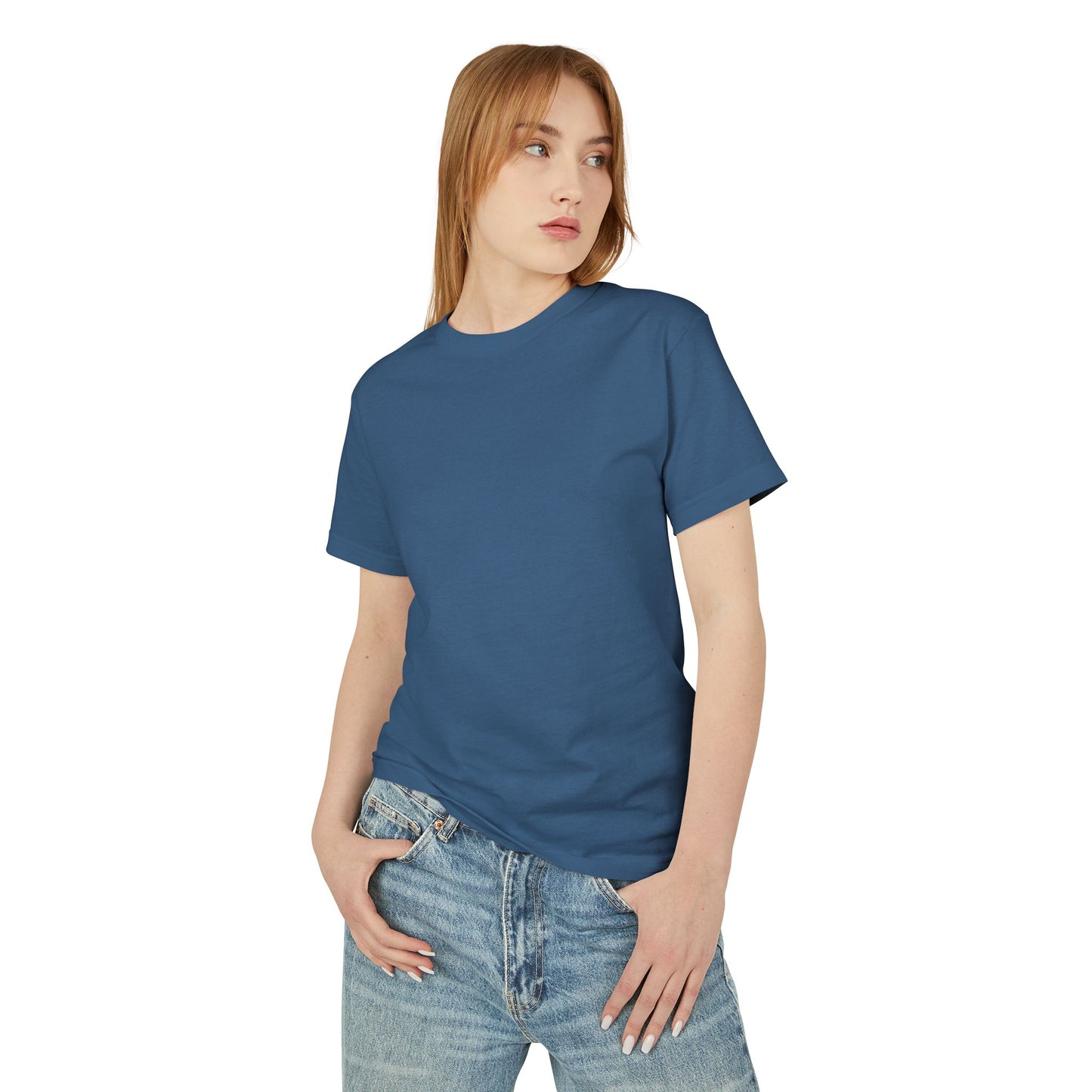 Women's Heavyweight Cotton Tee - Slate - Zero Graphics