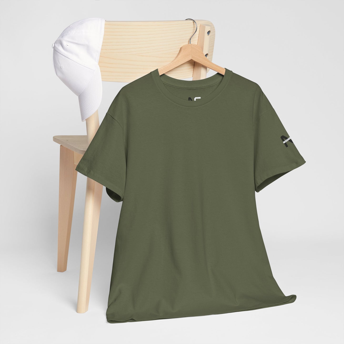 Military Green Women's Tee -  Low Price, S-5XL - Sleeve Branding