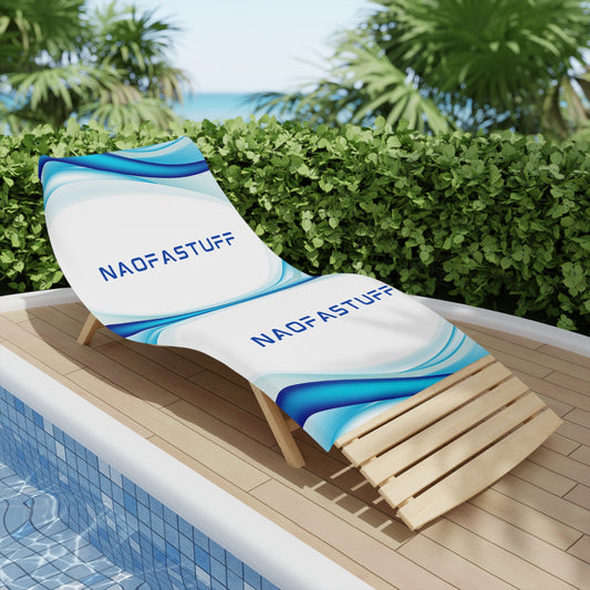 Aqua Wave Beach Towel with Naofastuff Design