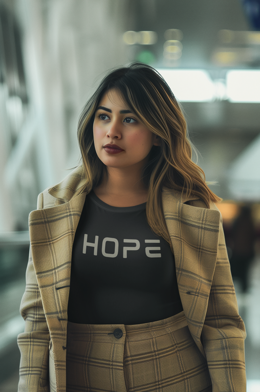 Hope Tee - Bold Onyx Front Design (S-5XL)