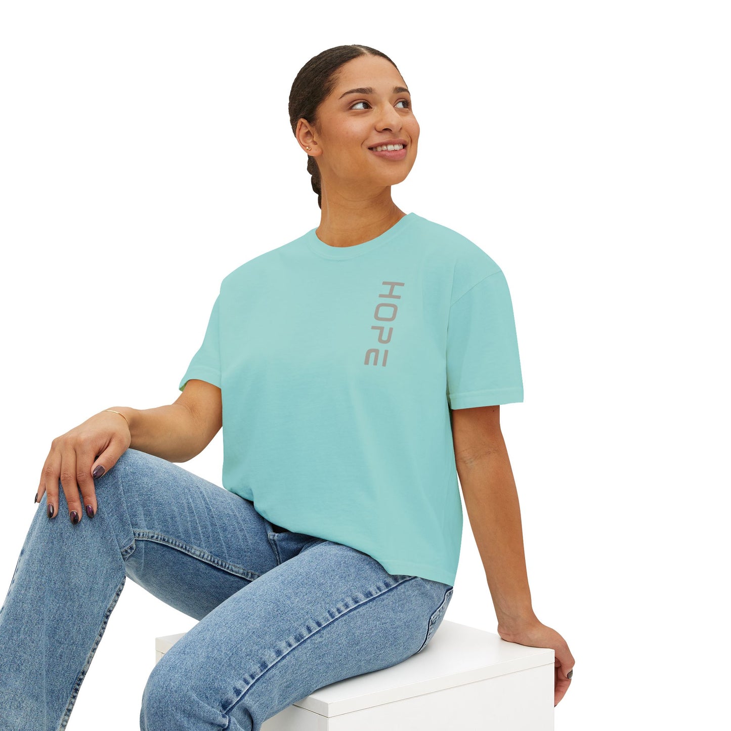 Hope Women's Boxy Tee - Everyday Comfort Wear