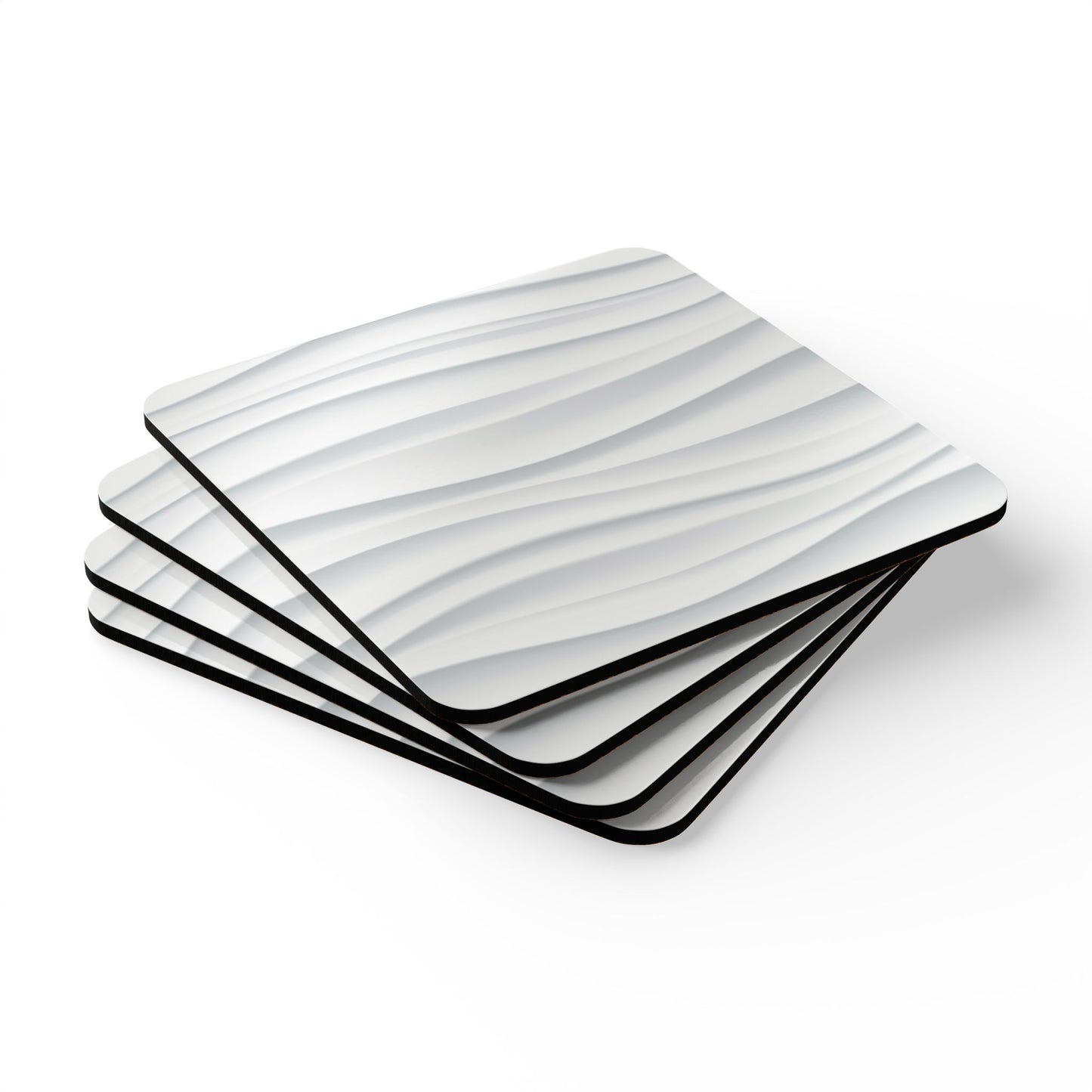 Coaster Set - Silver Wave - Set of 4