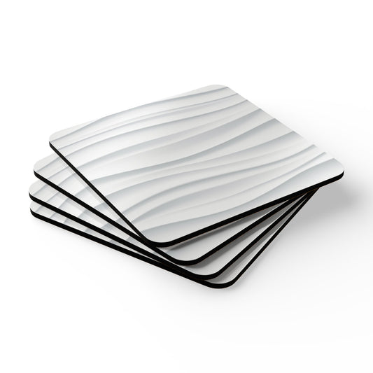 Coaster Set - Silver Wave - Set of 4