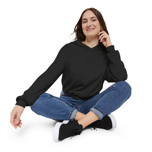 Cozy Women's Cinched Bottom Hoodie - Onyx
