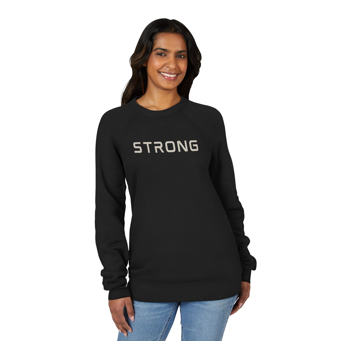 Strong Women's Raglan Sweatshirt - Unisex Fleece
