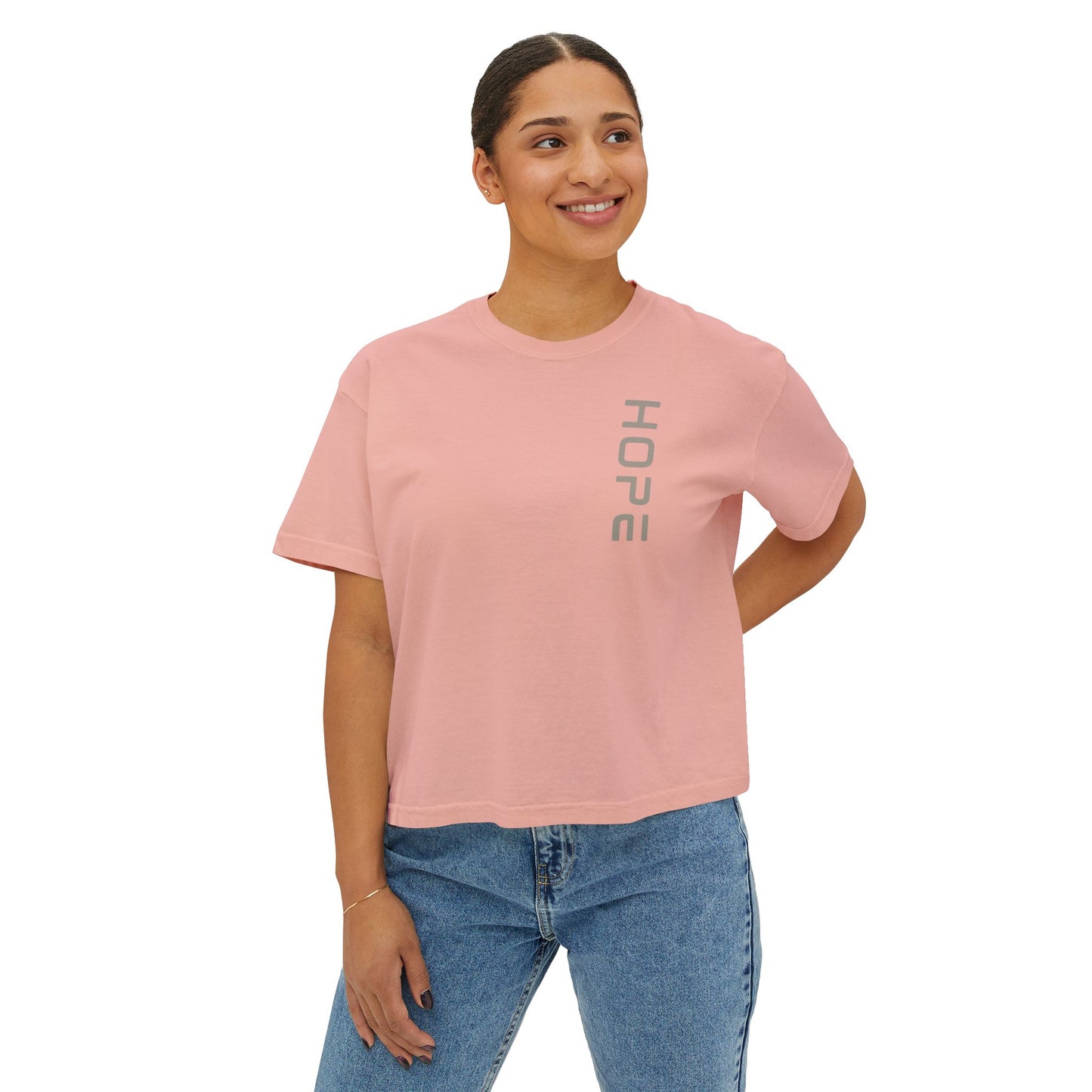 Hope Women's Boxy Tee - Everyday Comfort Wear