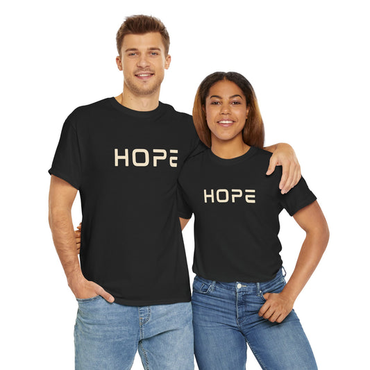 Hope Unisex Tee - Bold Black Front Design (S-5XL)