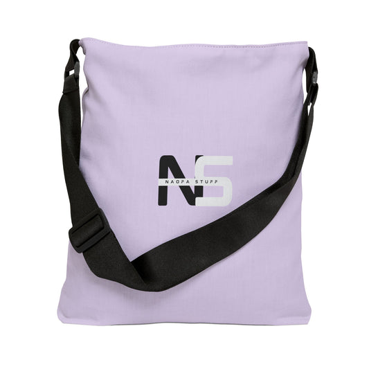 Adjustable Amethyst Tote Bag - Naofa Stuff Logo