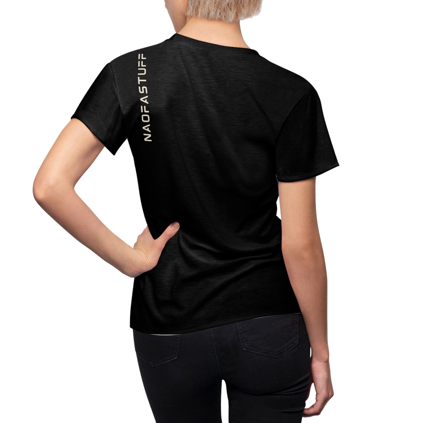 Stylish Tee for Women - NaofaStuff Design (Onyx)