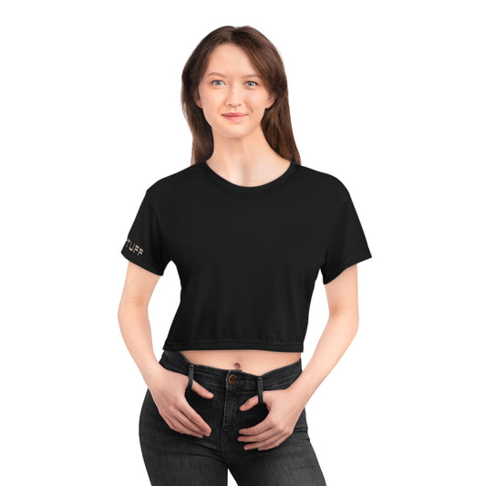 Women's Crop Tee, Naofastuff Sleeve Design