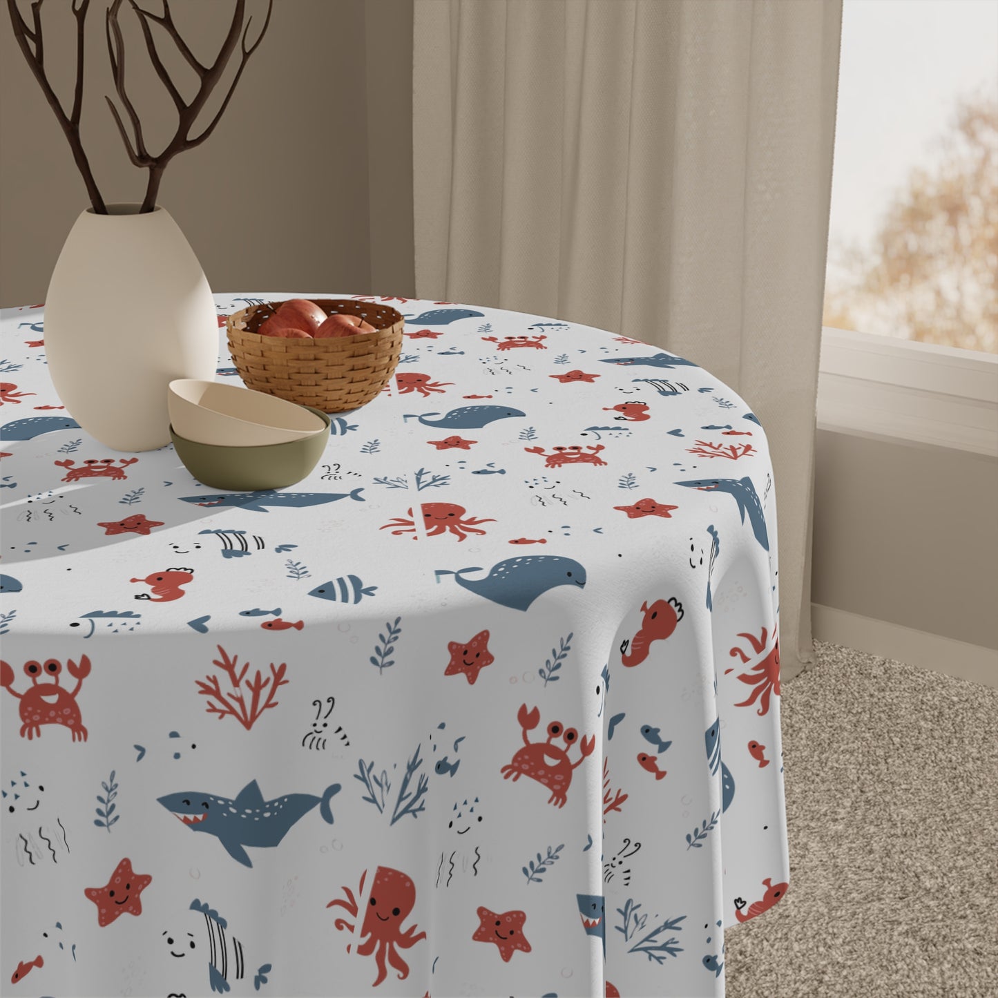 Kid's Fun Ocean Tablecloth