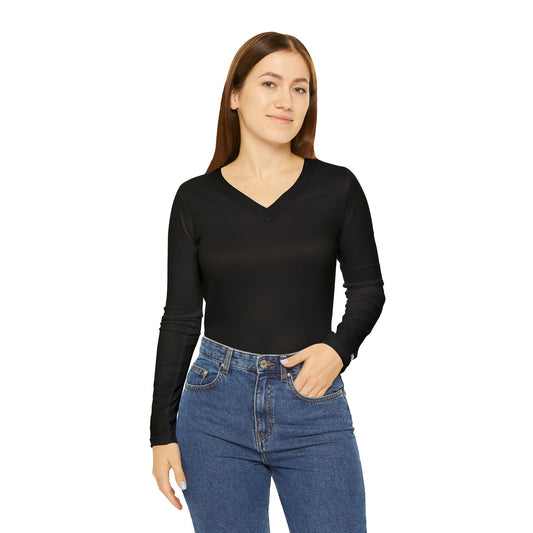 Women's Onxy Long Sleeve V-Neck Shirt XS - 4XL