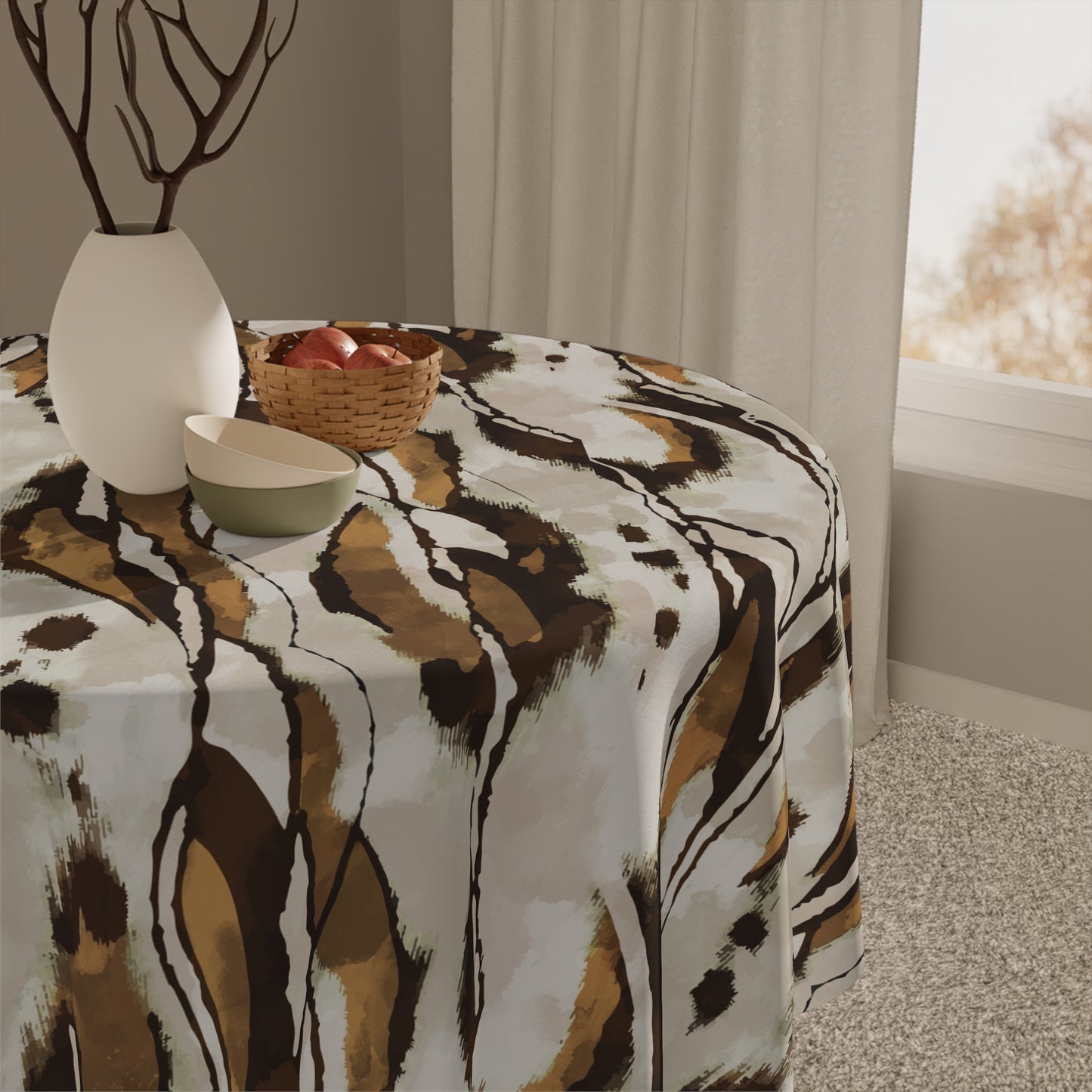 Tie-Dye Brush Tablecloth